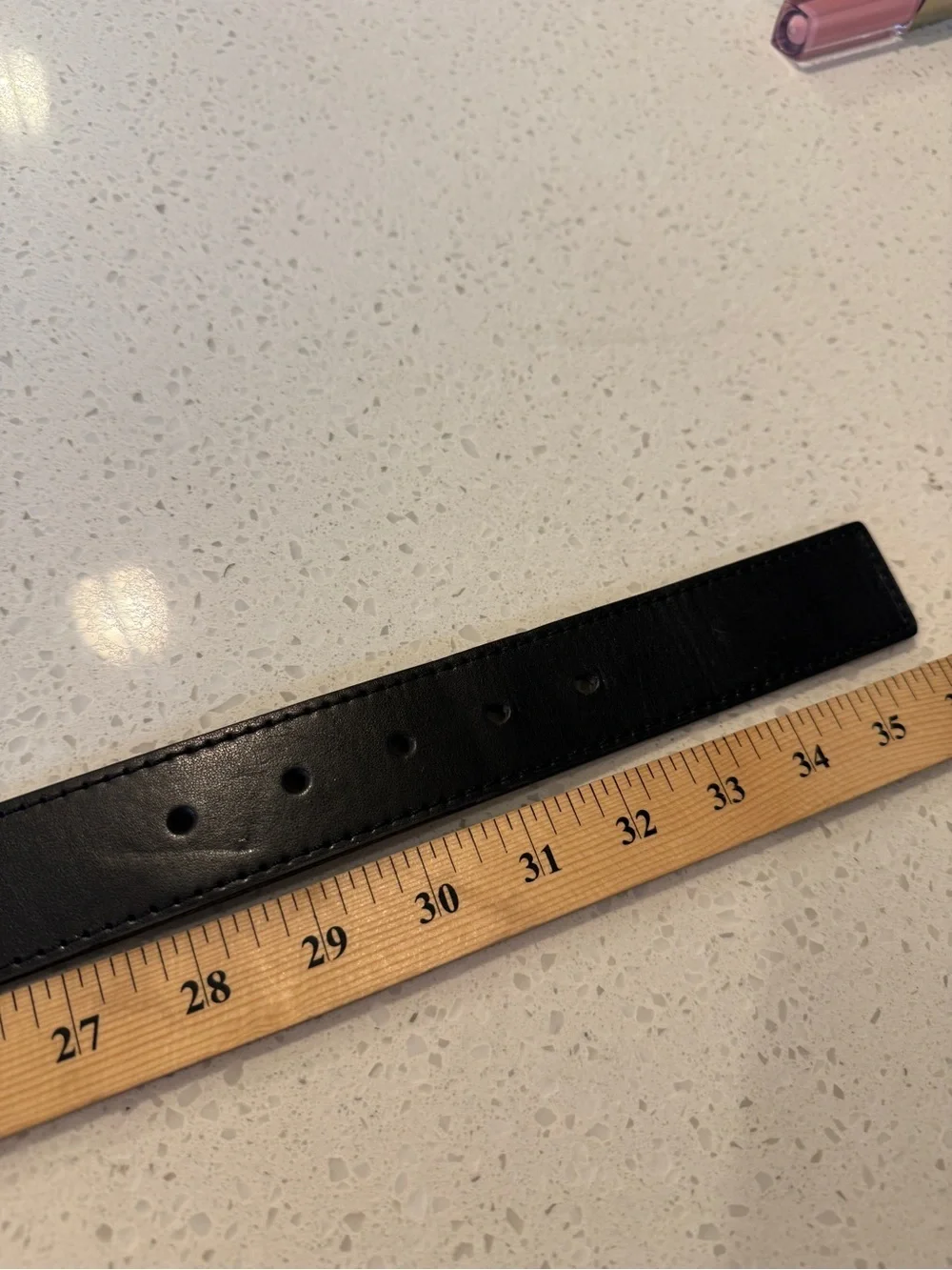 True Religion Reversible LUMIN NOVA REV. BELT WITH GOLD Roller Buckle Size 32
